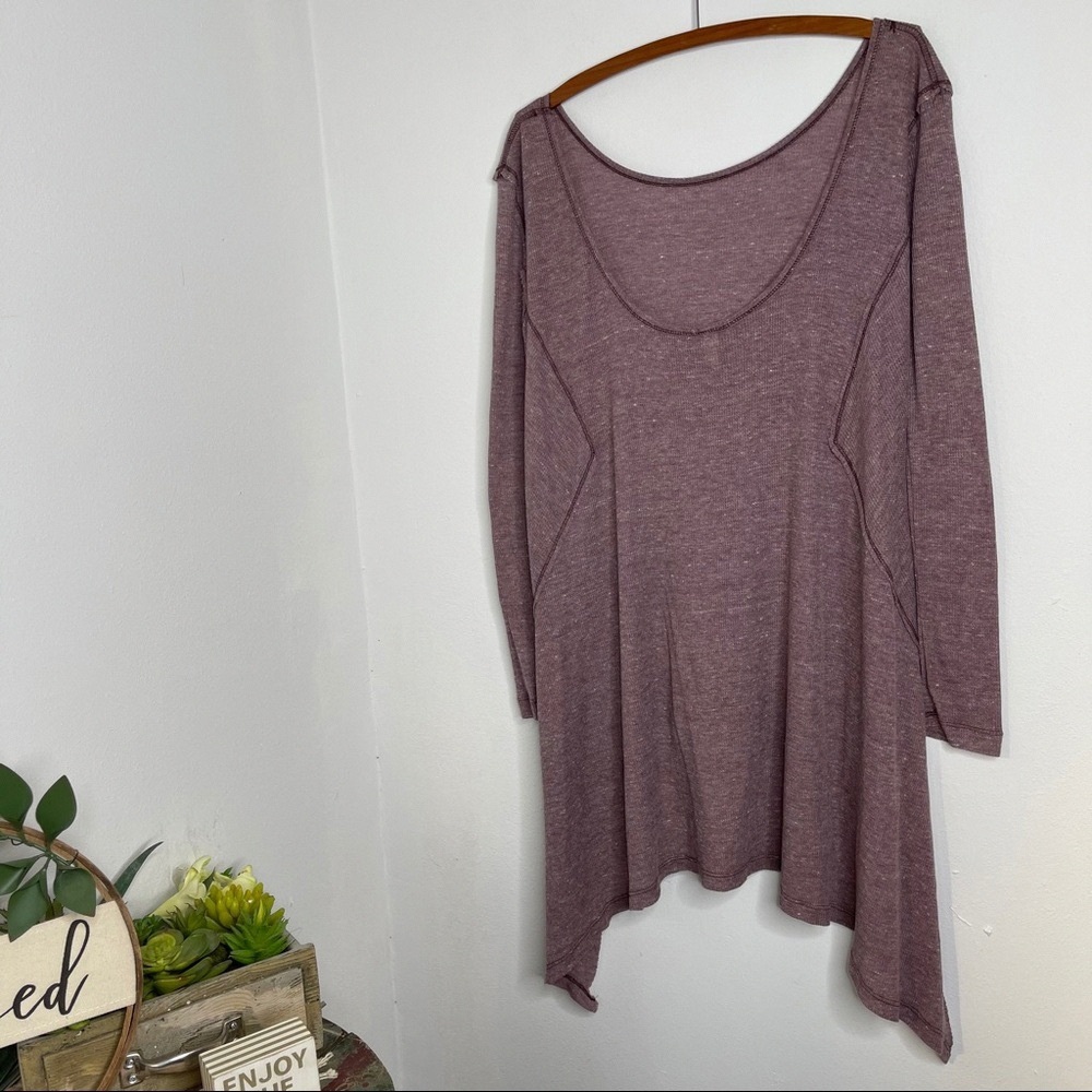 Elegant Plum Long Sleeve Top